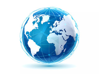 世界国际地球蓝色地球科技创意
